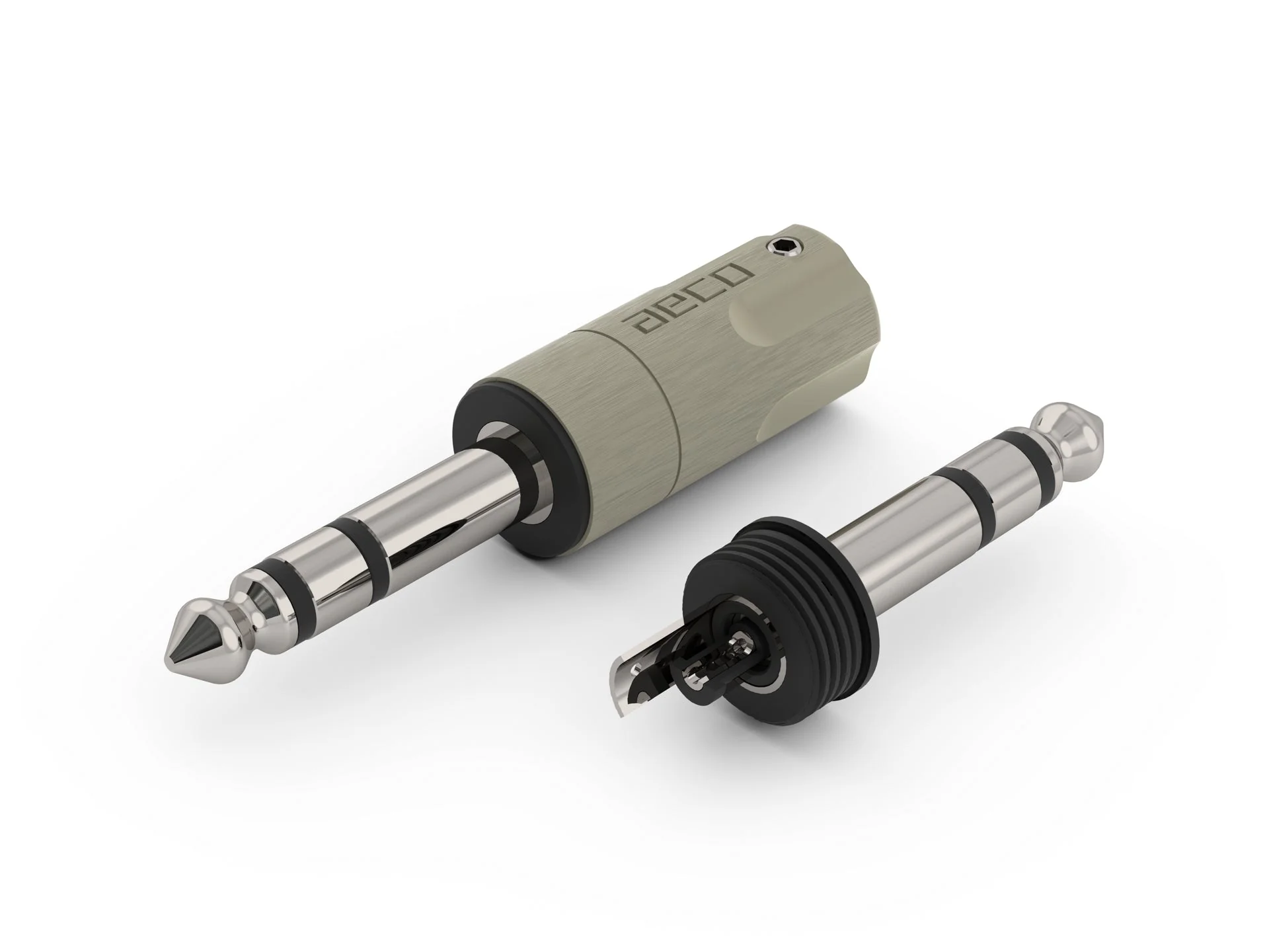aeco TRS Plug 6.3 mm / Rhodium Plated